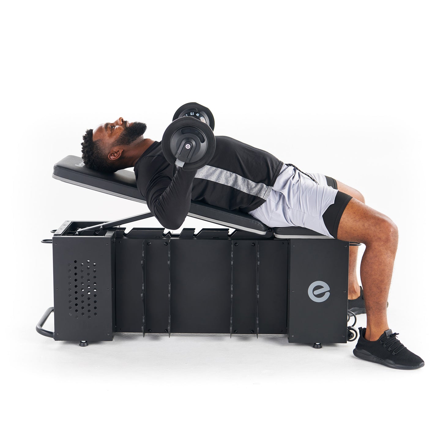 Echelon Adjustable Weight Bench with 6-Position Backrest & Dumbbell Storage