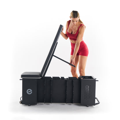 Echelon Adjustable Weight Bench with 6-Position Backrest & Dumbbell Storage