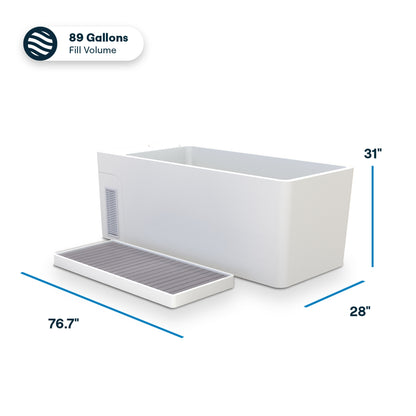 Echelon Smart Cold Plunge Tub with Heating & Cooling, LED Lights & 3-Stage Filtration