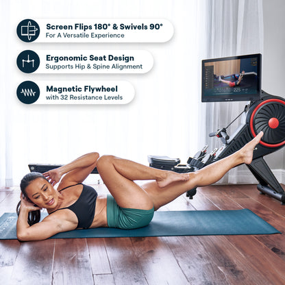 Echelon Row-S Indoor Rowing Machine with 22" class Rotating HD Touchscreen and Magnetic Resistance
