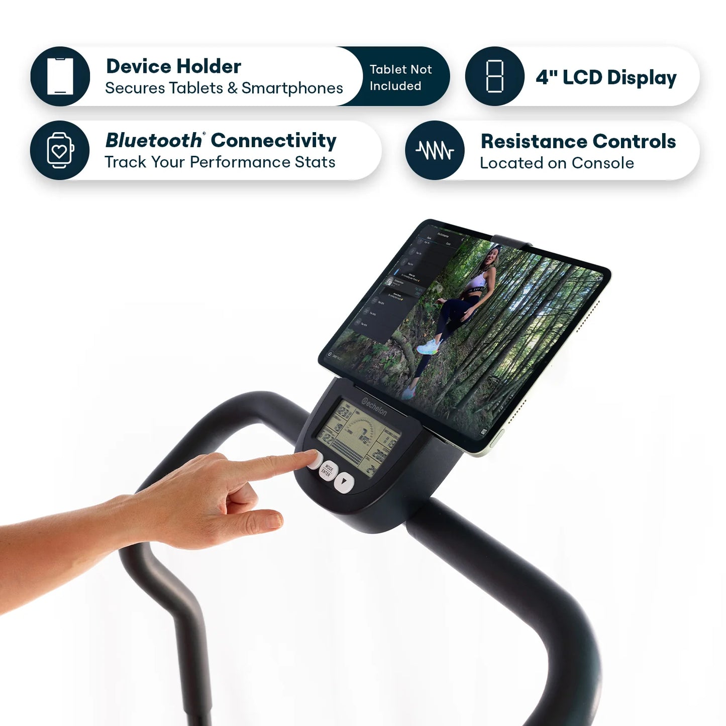 Echelon Stair Climber Max, Stair Stepper Machine with 32 Magnetic Resistance Levels and Foldable Design