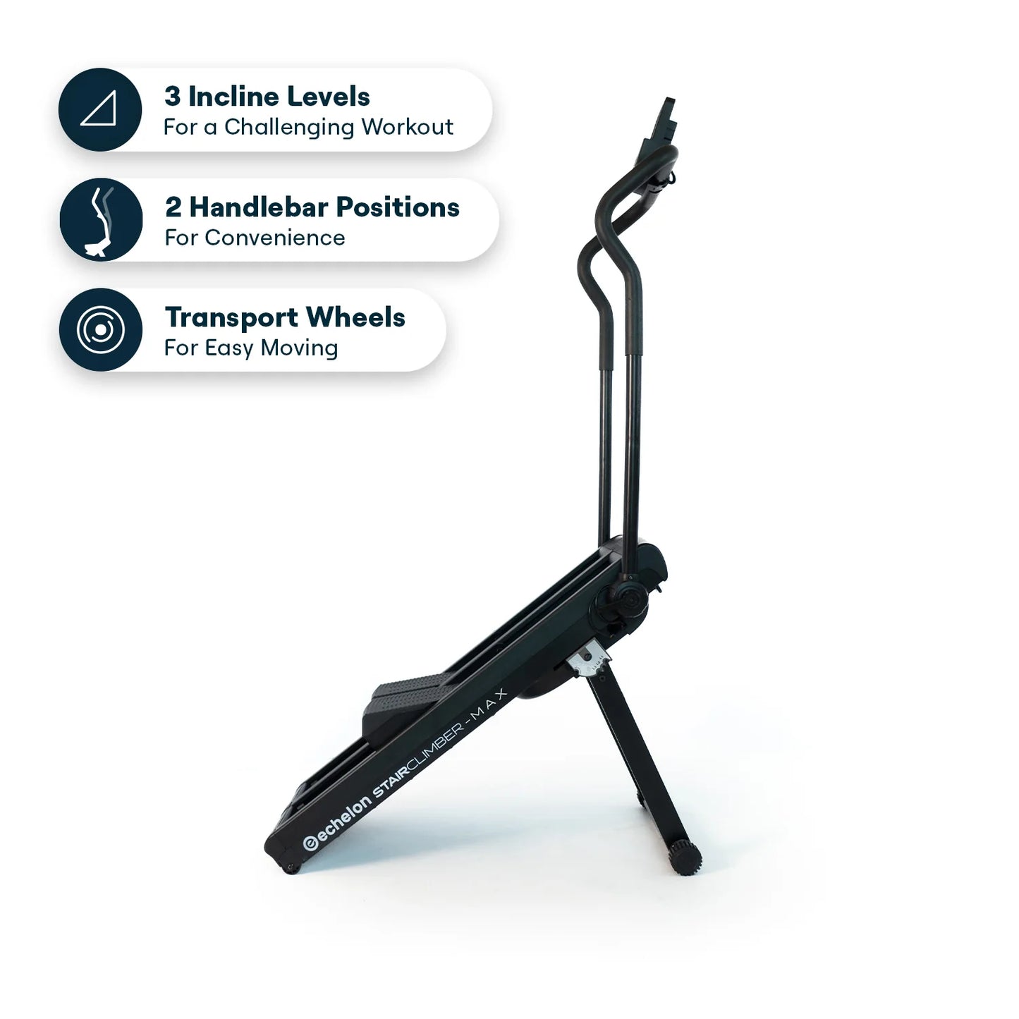 Echelon Stair Climber Max, Stair Stepper Machine with 32 Magnetic Resistance Levels and Foldable Design