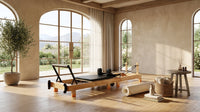 Pilates Reformer Machine, Wood Pilates Machine Bed Yoga Exercise Strength Training Equipment for Home Workout — Lifestyle